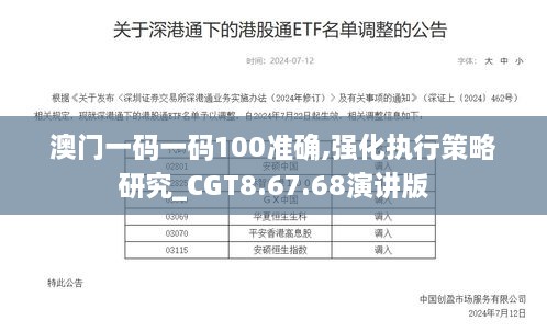 澳门一码一码100准确,强化执行策略研究_CGT8.67.68演讲版