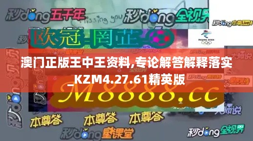 澳门正版王中王资料,专论解答解释落实_KZM4.27.61精英版