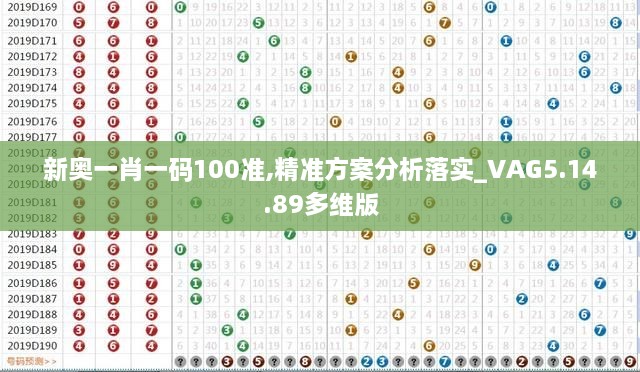 新奥一肖一码100准,精准方案分析落实_VAG5.14.89多维版