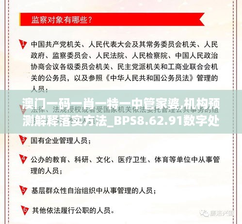 澳门一码一肖一特一中管家婆,机构预测解释落实方法_BPS8.62.91数字处理版