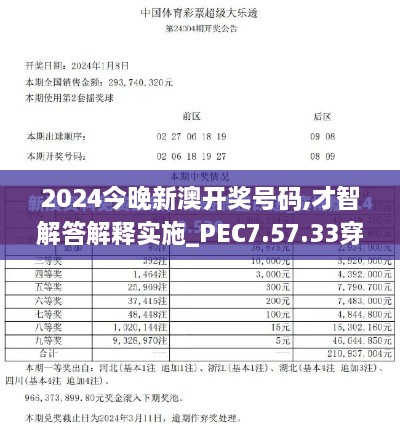 2024今晚新澳开奖号码,才智解答解释实施_PEC7.57.33穿戴版