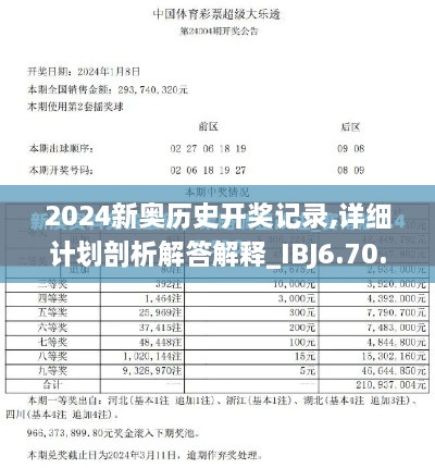 2024新奥历史开奖记录,详细计划剖析解答解释_IBJ6.70.38目击版