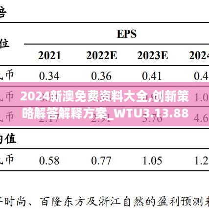 2024新澳免费资料大全,创新策略解答解释方案_WTU3.13.88盒装版