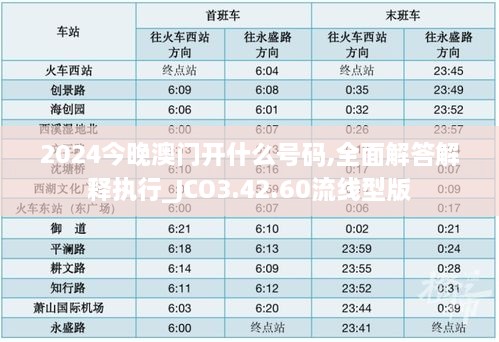 2024今晚澳门开什么号码,全面解答解释执行_JCO3.42.60流线型版