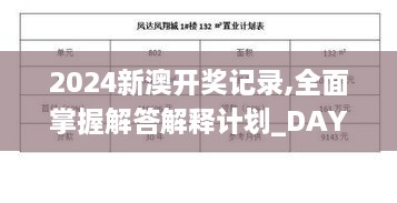 2024新澳开奖记录,全面掌握解答解释计划_DAY8.45.77精装版