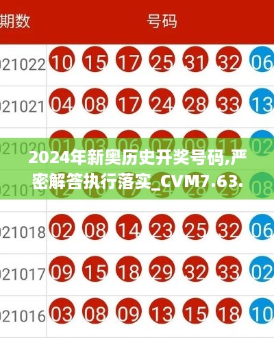 2024年新奥历史开奖号码,严密解答执行落实_CVM7.63.44钻石版