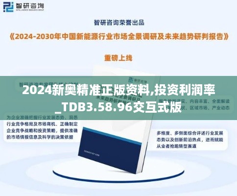 2024新奥精准正版资料,投资利润率_TDB3.58.96交互式版