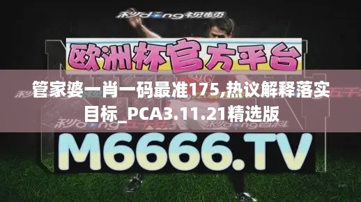 管家婆一肖一码最准175,热议解释落实目标_PCA3.11.21精选版