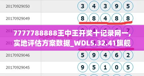 7777788888王中王开奖十记录网一,实地评估方案数据_WDL5.32.41旗舰版