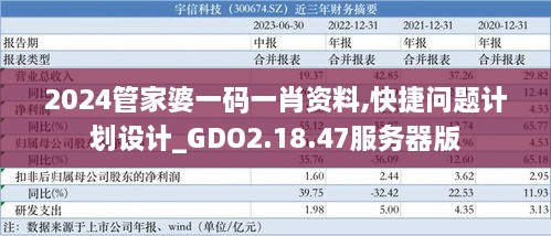 2024管家婆一码一肖资料,快捷问题计划设计_GDO2.18.47服务器版