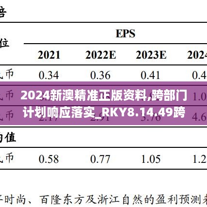 2024新澳精准正版资料,跨部门计划响应落实_RKY8.14.49跨界版