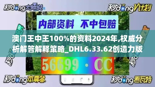 澳门王中王100%的资料2024年,权威分析解答解释策略_DHL6.33.62创造力版