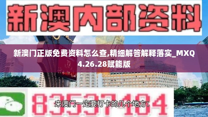 新澳门正版免费资料怎么查,精细解答解释落实_MXQ4.26.28赋能版