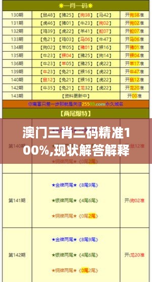 澳门三肖三码精准100%,现状解答解释落实_VHA6.19.36无线版