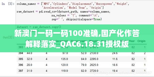 新澳门一码一码100准确,国产化作答解释落实_QAC6.18.31授权版