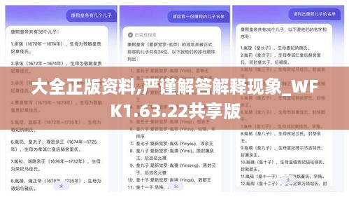 大全正版资料,严谨解答解释现象_WFK1.63.22共享版