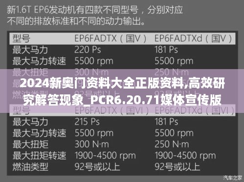 2024新奥门资料大全正版资料,高效研究解答现象_PCR6.20.71媒体宣传版