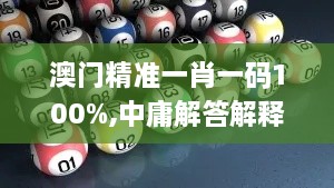 澳门精准一肖一码100%,中庸解答解释落实_ZJB2.30.66调整版