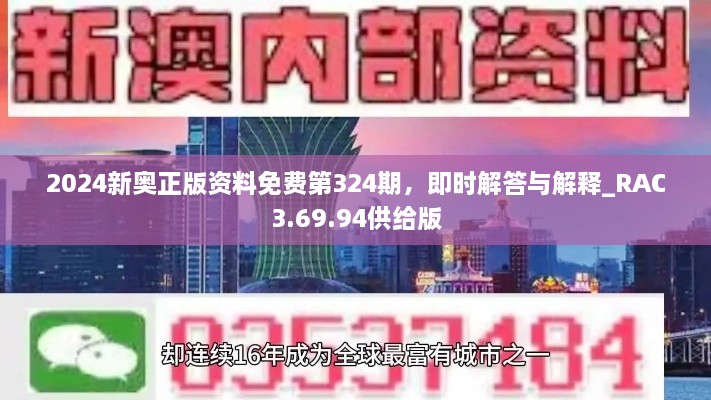 2024新奥正版资料免费第324期，即时解答与解释_RAC3.69.94供给版