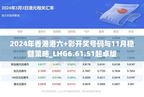 2024年香港港六+彩开奖号码与11月稳健策略_LHG6.61.51超卓版