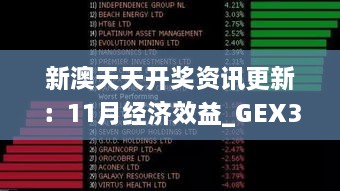 新澳天天开奖资讯更新：11月经济效益_GEX3.33.81风尚版