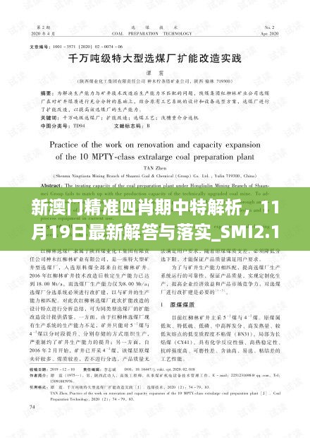 新澳门精准四肖期中特解析，11月19日最新解答与落实_SMI2.15.91网络版