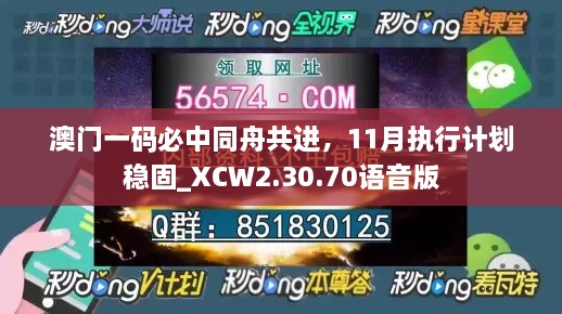 澳门一码必中同舟共进，11月执行计划稳固_XCW2.30.70语音版