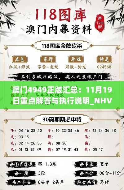 澳门4949正版汇总：11月19日重点解答与执行说明_NHV2.25.82模拟版