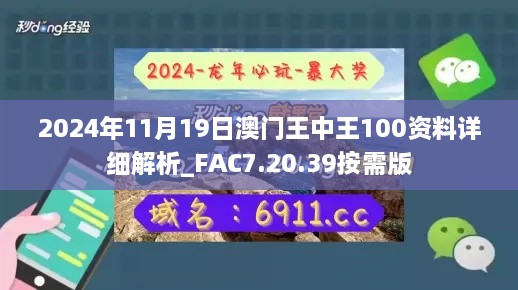 2024年11月19日澳门王中王100资料详细解析_FAC7.20.39按需版