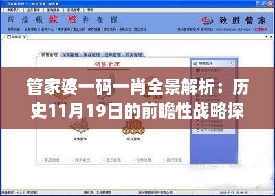 管家婆一码一肖全景解析：历史11月19日的前瞻性战略探讨_Urf5.31.76远光版