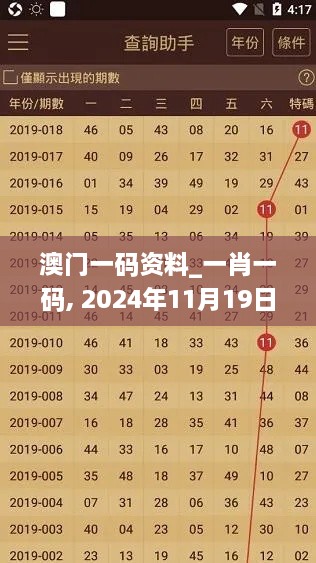 澳门一码资料_一肖一码, 2024年11月19日专业评估分析_HTK2.59.37抓拍版本