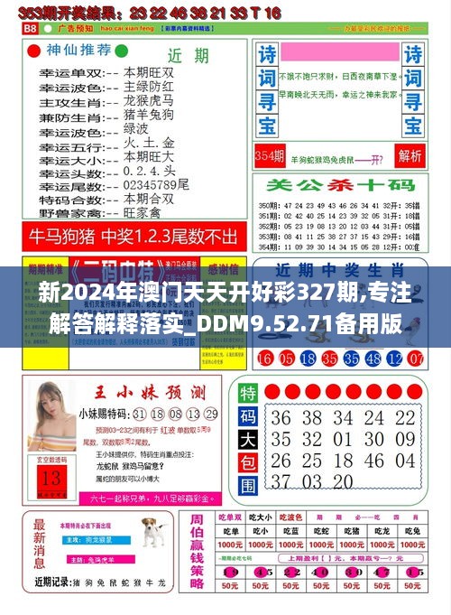 新2024年澳门天天开好彩327期,专注解答解释落实_DDM9.52.71备用版