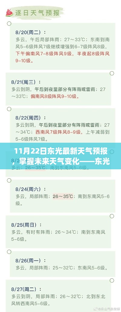 东光最新天气预报查询指南，掌握未来天气变化，适合初学者与进阶用户参考