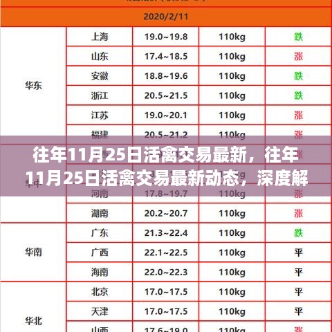 深度解析，往年11月25日活禽交易最新动态与市场趋势及未来发展展望