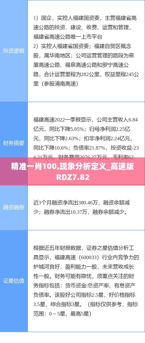 精准一肖100,现象分析定义_高速版RDZ7.82