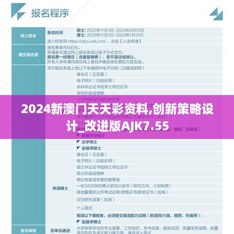 2024新澳门天天彩资料,创新策略设计_改进版AJK7.55