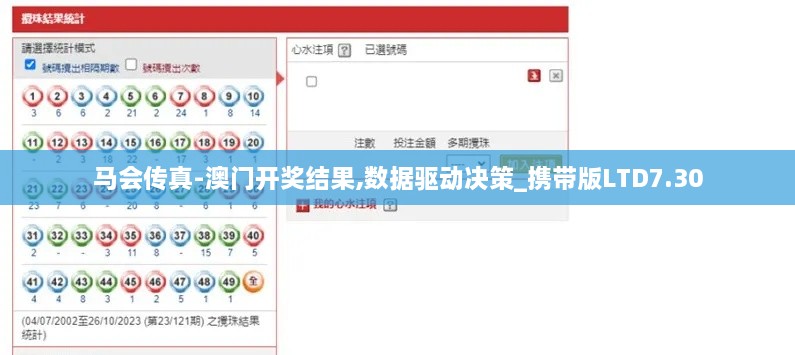 马会传真-澳门开奖结果,数据驱动决策_携带版LTD7.30