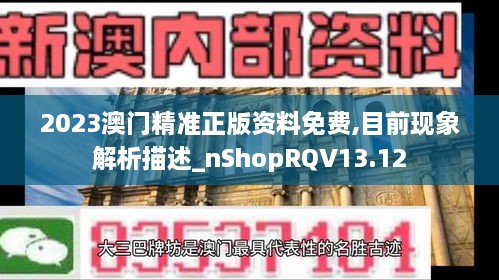 2023澳门精准正版资料免费,目前现象解析描述_nShopRQV13.12