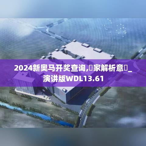 2024新奥马开奖查询,專家解析意見_演讲版WDL13.61