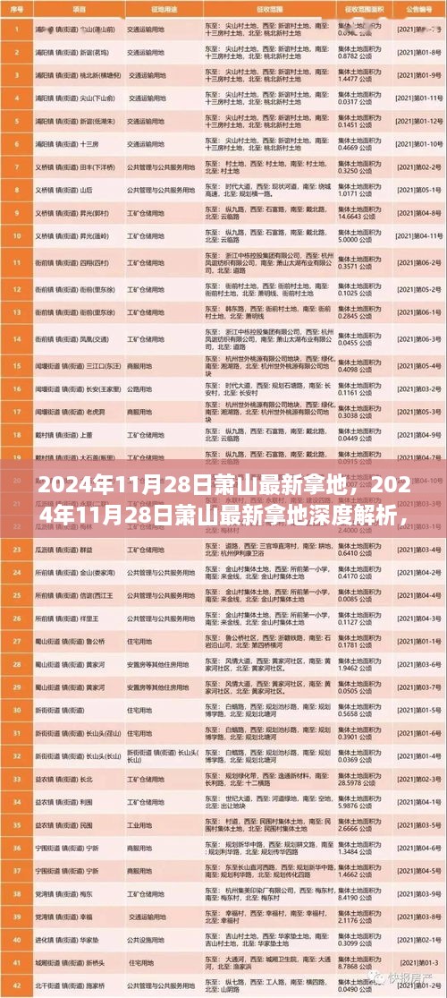 萧山最新拿地深度解析及投资热点展望，2024年11月28日拿地动态