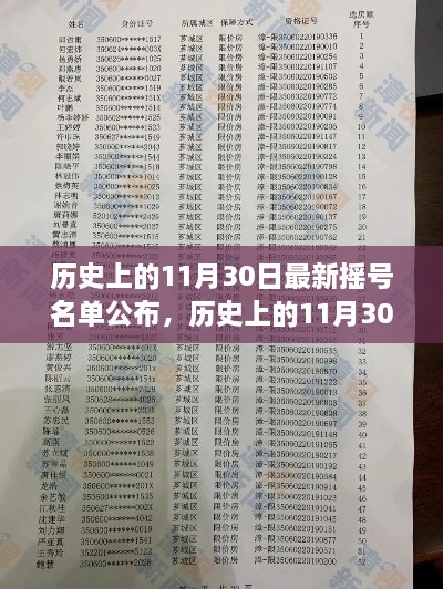 历史上的11月30日摇号名单公布事件及其多维度探讨