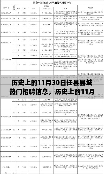 历史上的11月30日任县县城热门招聘信息深度解析及解析报告