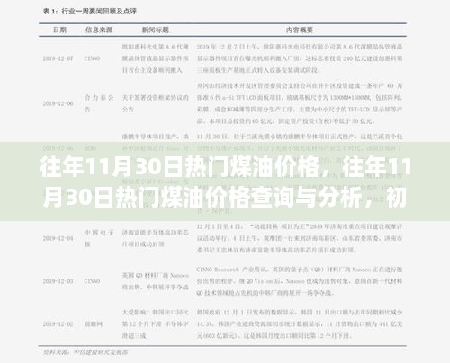 往年11月30日煤油价格概览与分析，全方位指南针对初学者与进阶用户