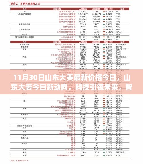 山东大姜最新动态，科技引领智能定价，潮流姜价今日揭晓