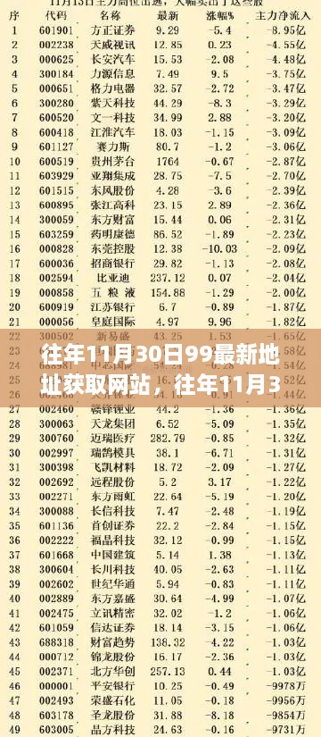 往年11月30日99最新地址获取网站，价值探究与潜在风险分析