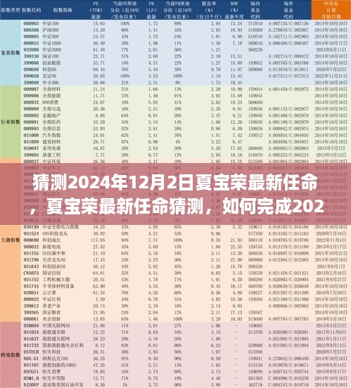 夏宝荣最新任命猜想与任务指南，2024年任务完成指南（适用于初学者与进阶用户）