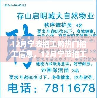 12月宁波招工网热门招工信息全解析，轻松找到理想工作的步骤指南