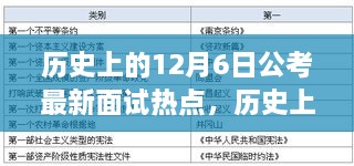 历史上的12月6日公考面试热点深度解析与最新面试热点概览