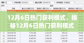 12月6日热门获利模式，揭秘12月6日热门获利模式，掌握新时代的财富增长策略