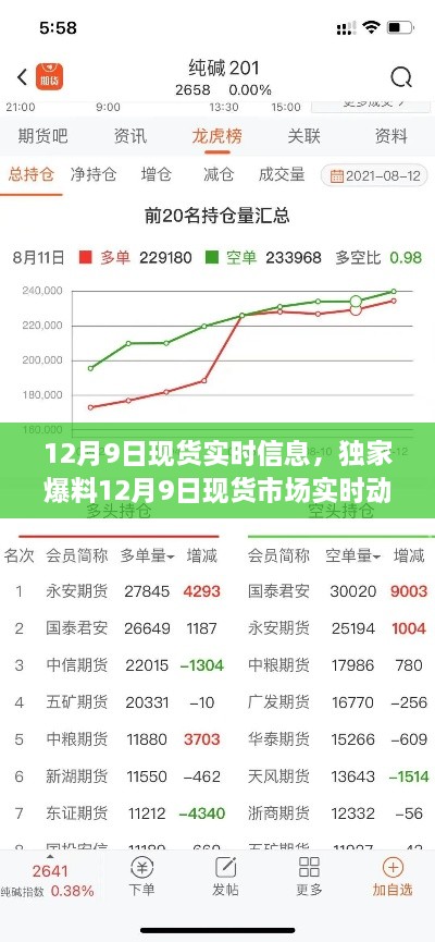 独家爆料，12月9日现货市场实时动态全解析，洞悉行情变化把握投资机遇！